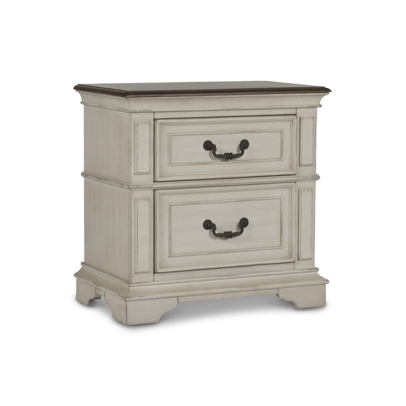 ANASTASIA NIGHTSTAND – ANT. WHITE