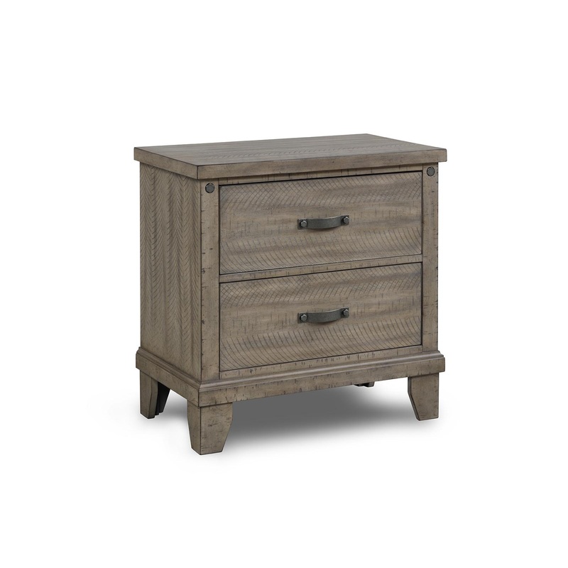New Classic Furniture Marwick 2 Drawer Nightstand in Sand