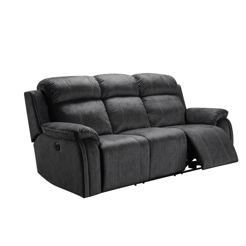New Classic Furniture Tango Dual Recliner Sofa in Shadow