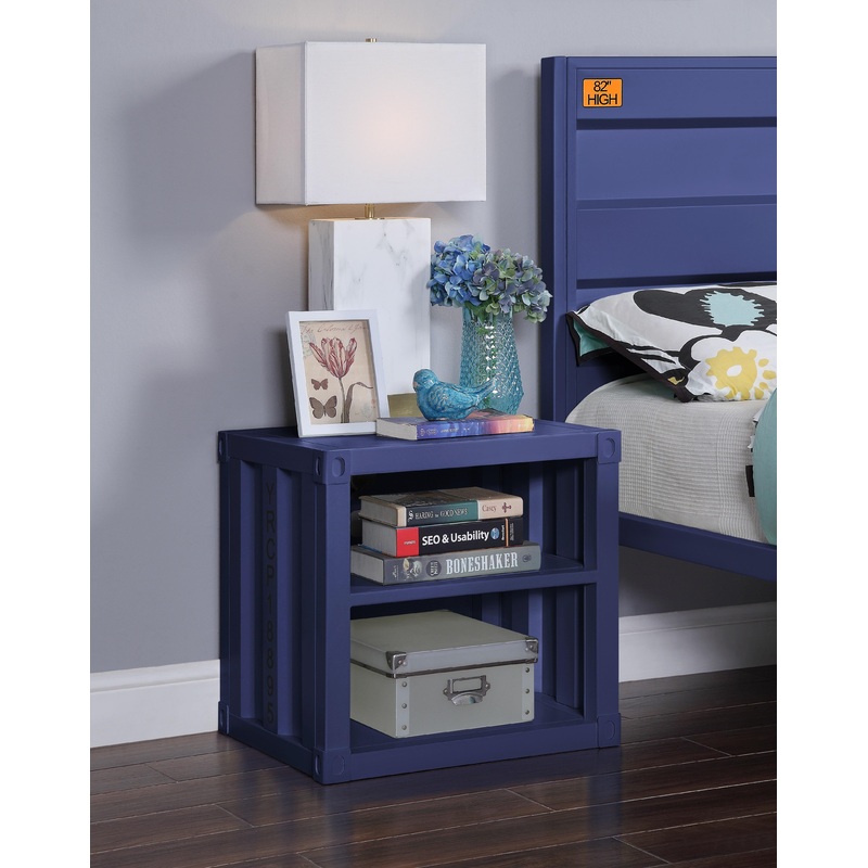 Cargo Blue Nightstand (USB)