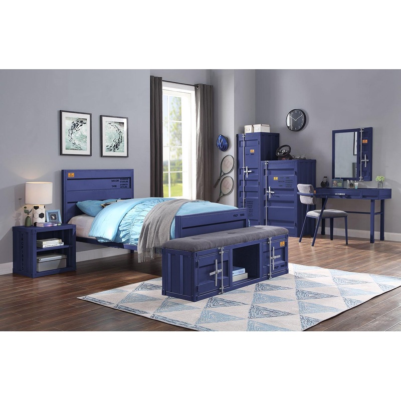 Cargo Blue Twin Bed