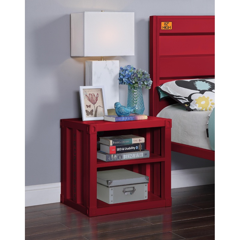 Cargo Red Nightstand (USB)