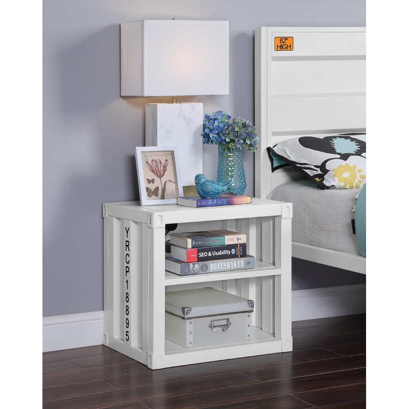 Cargo White Nightstand (USB)