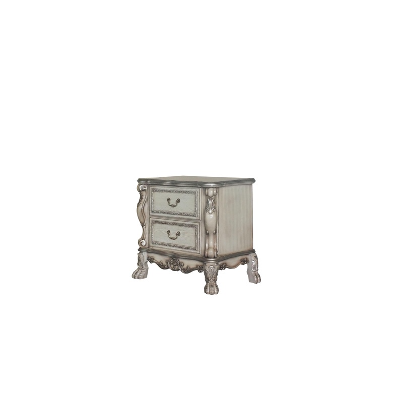 Dresden Vintage Bone White Nightstand