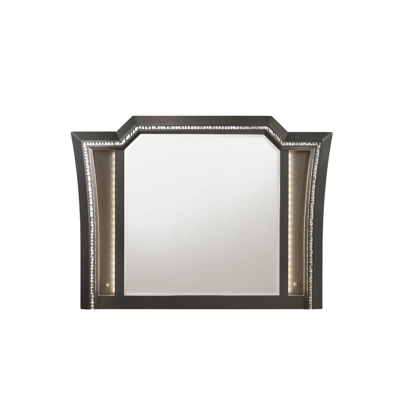 Kaitlyn Metallic Gray Mirror