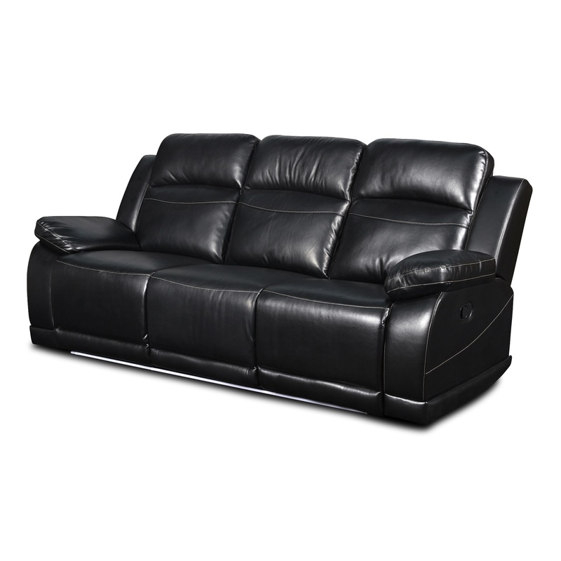 VEGA DUAL RECLINER SOFA – PREMIER BLACK
