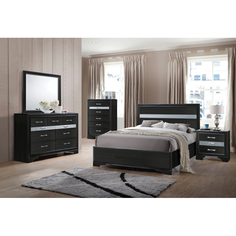 Naima Black Full Bed