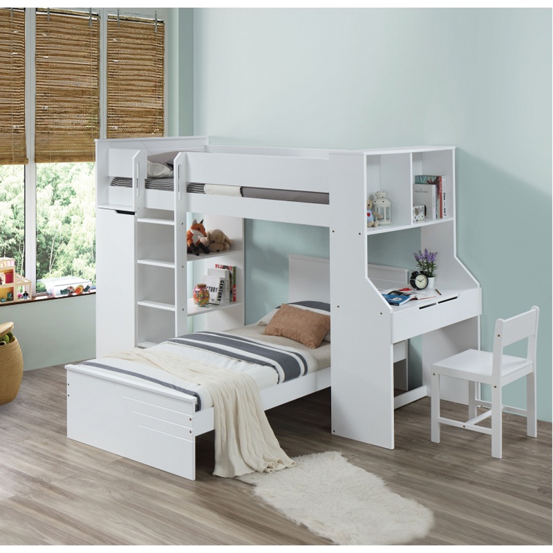 Ragna White Twin Bed