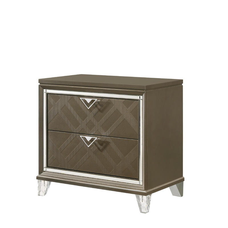Skylar Dark Champagne Nightstand