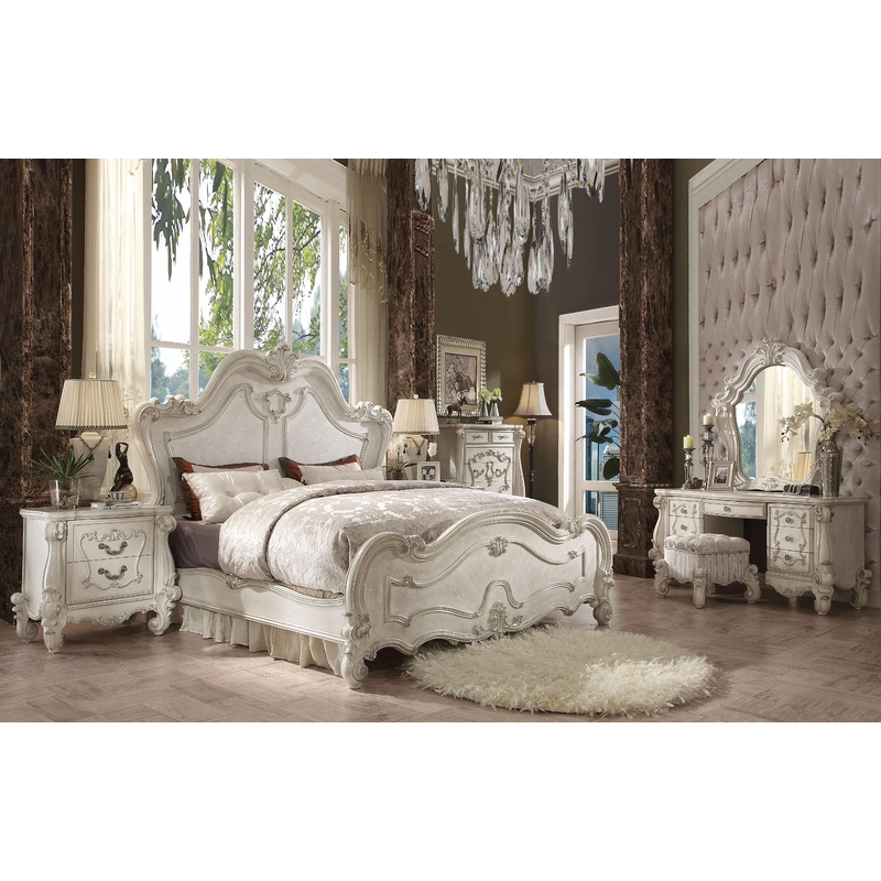 Versailles Bone White California King Bed