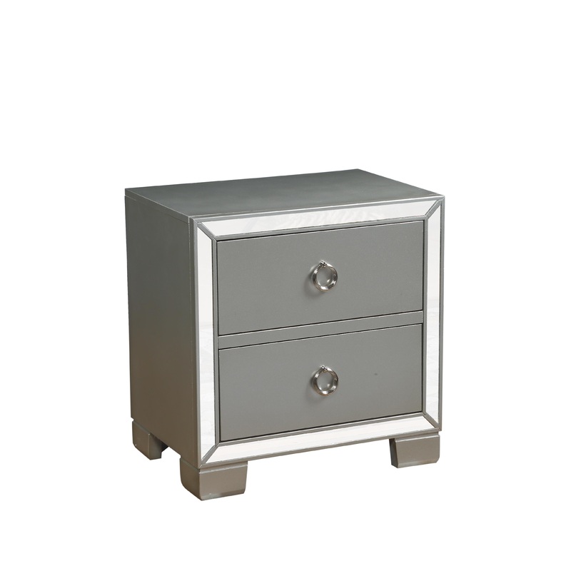 Voeville II Platinum Nightstand