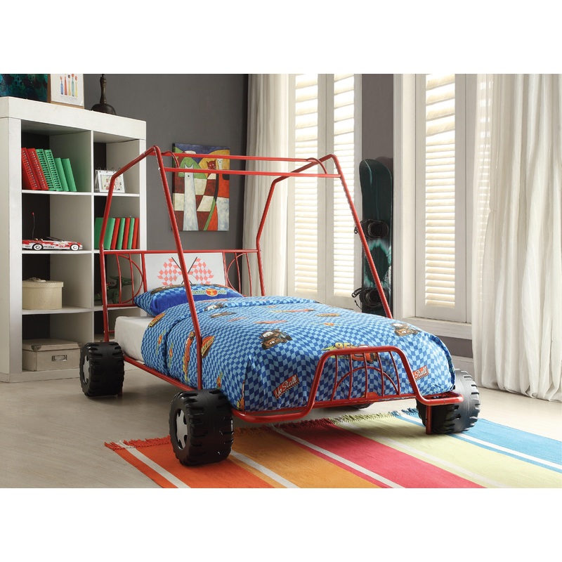 Xander Red Go Kart Twin Bed