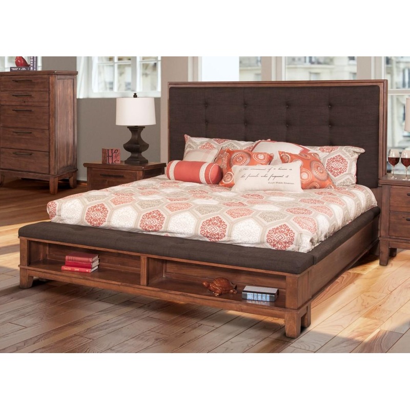 Cagney Eastern King Bed in Chestnut