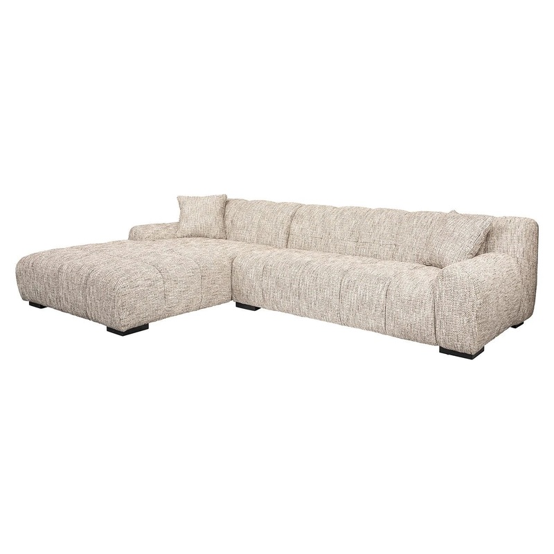 Dvns Hazel 3-vietgs + dvns kreisaj pus moderns dabisks Richmond Interiors  71/326/204 cm Be Trendy 01 Nature