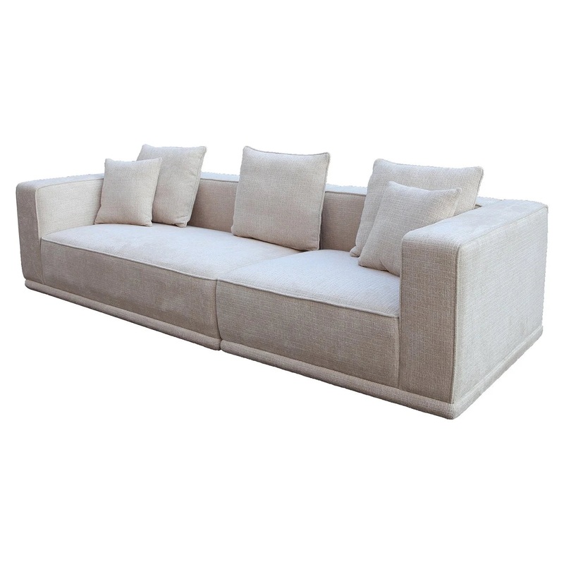 Dvns Lusso 3-vietgs Richmond Interiors 68/277/102 cm Niagara 902 beige Chenille