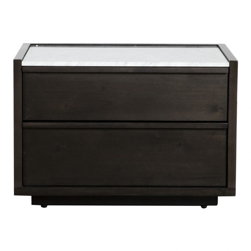 Ashcroft Nightstand Dark Grey