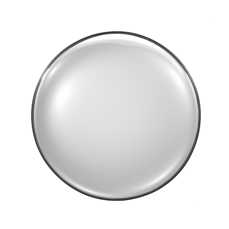 Convex Wall Mirror – Iron Matte Black