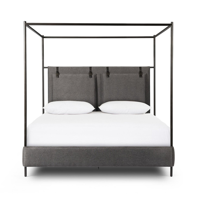 Leigh Canopy King Bed – San Remo Ash