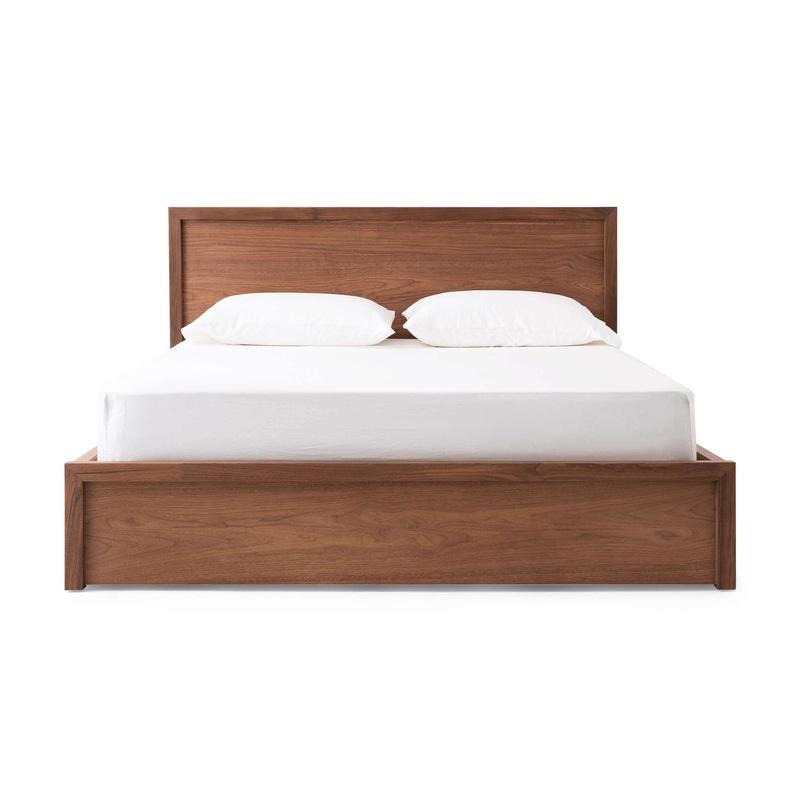 Marcel Panel Bed – Walnut