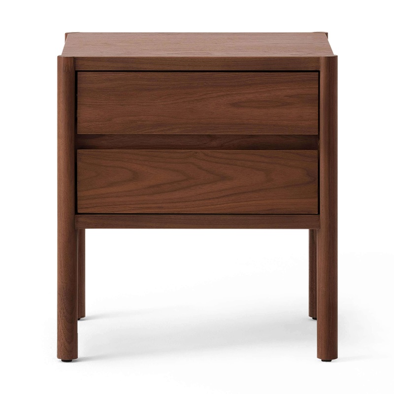 Monarch Double Drawer Nightstand