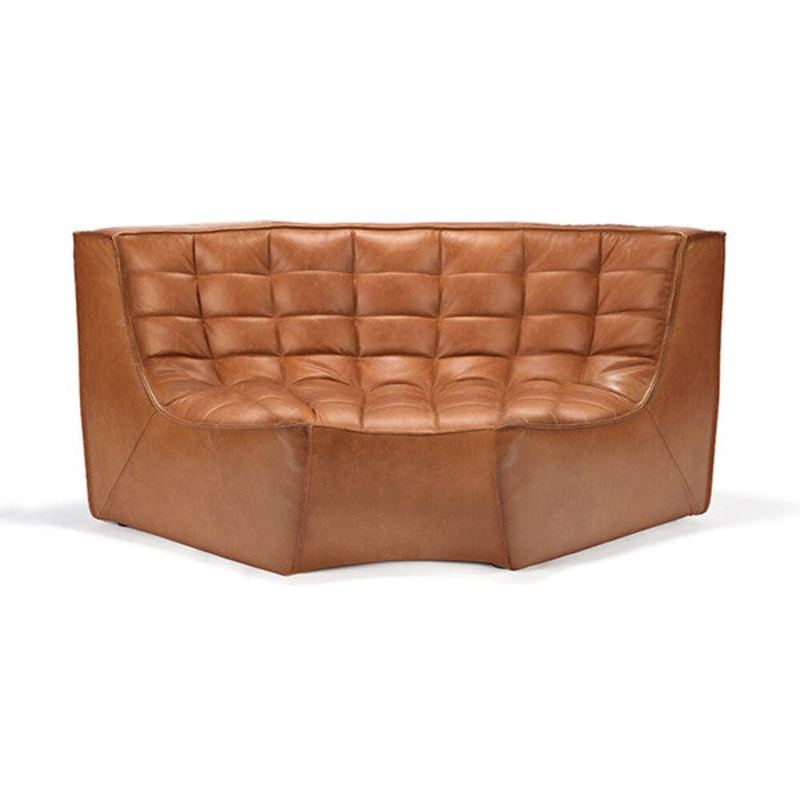 N701 sofa – Corner Round – Old Saddle