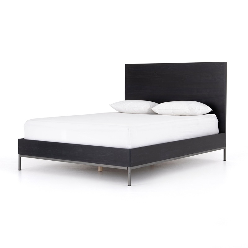 Trey Bed – Black Wash Poplar