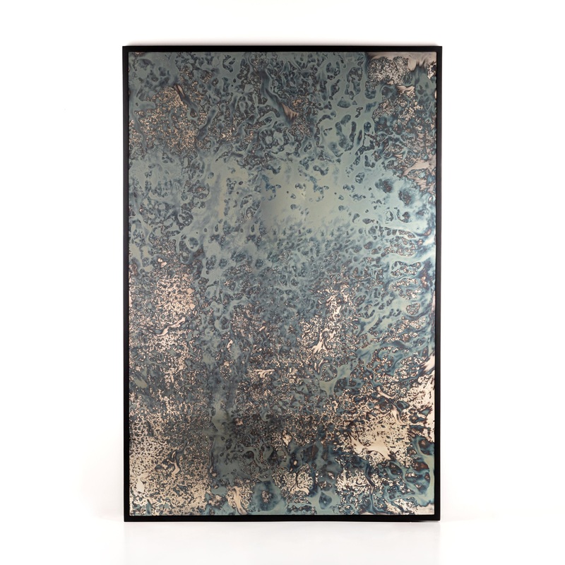 Acid Wash Floor Mirror – Iron Matte Black