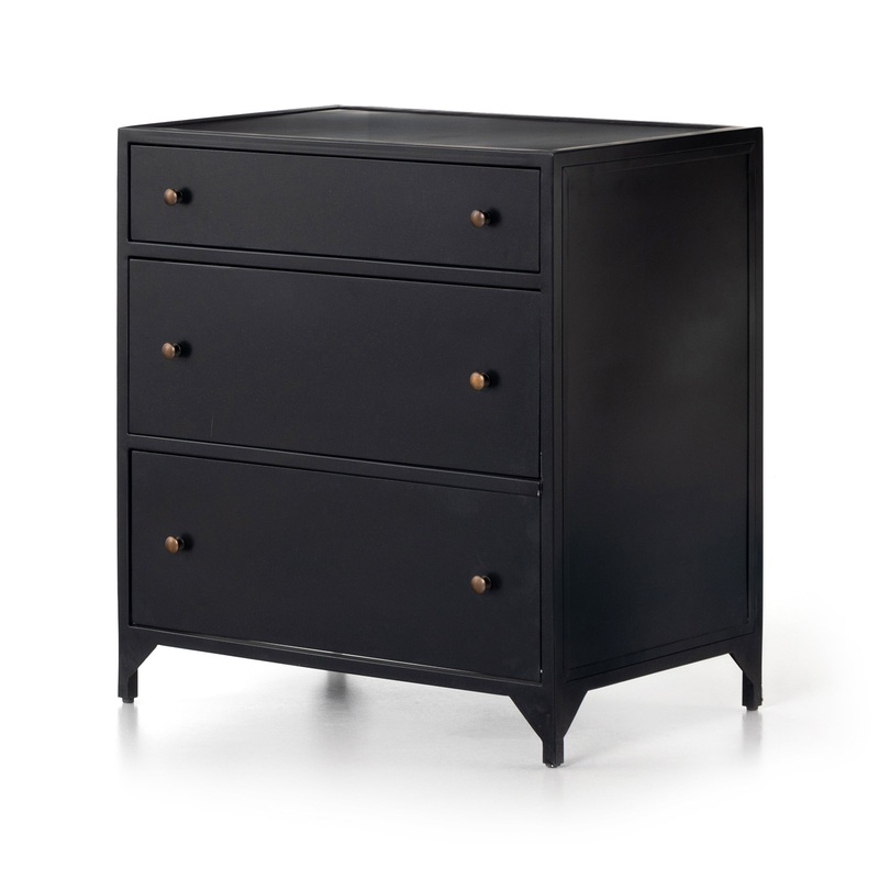 Belmont Large Storage Nightstand – Black