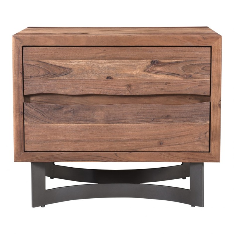 Bent Nightstand – Brown