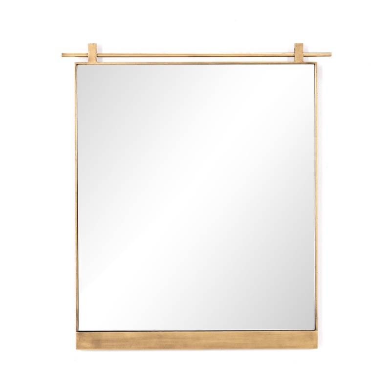 Chico Small Mirror – Antique Brass