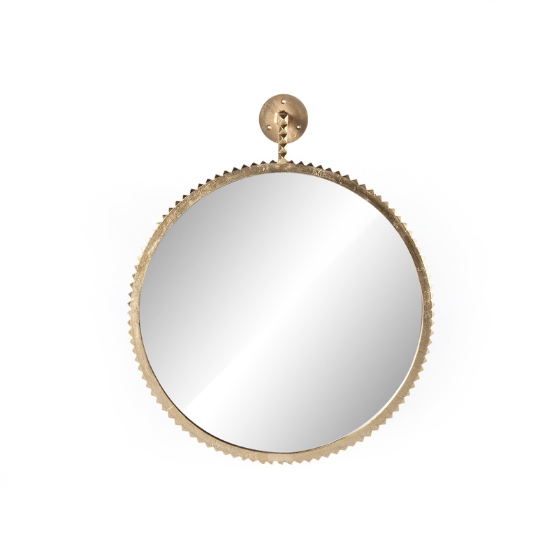 Cru Large Mirror – Aged Gold