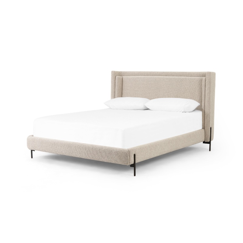 Dobson Bed-Perin Oatmeal-Queen