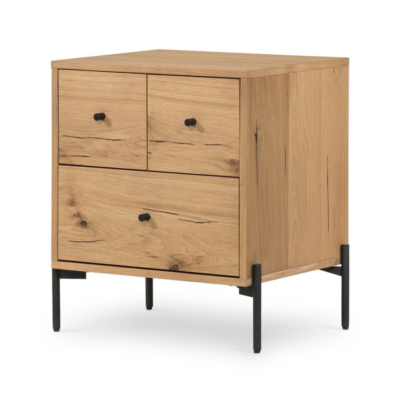 Eaton Nightstand – Light Oak Resin