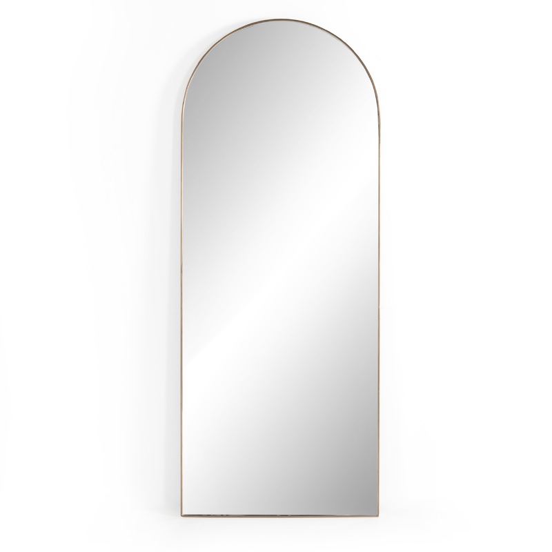 Georgina Floor Mirror-Polished Brass