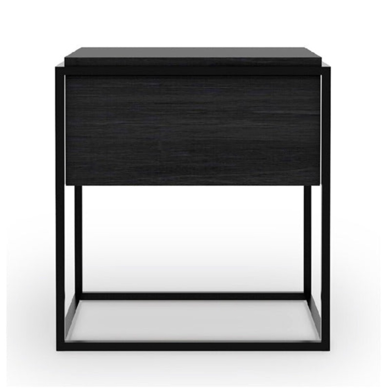 Monolit Bedside table – Black Oak