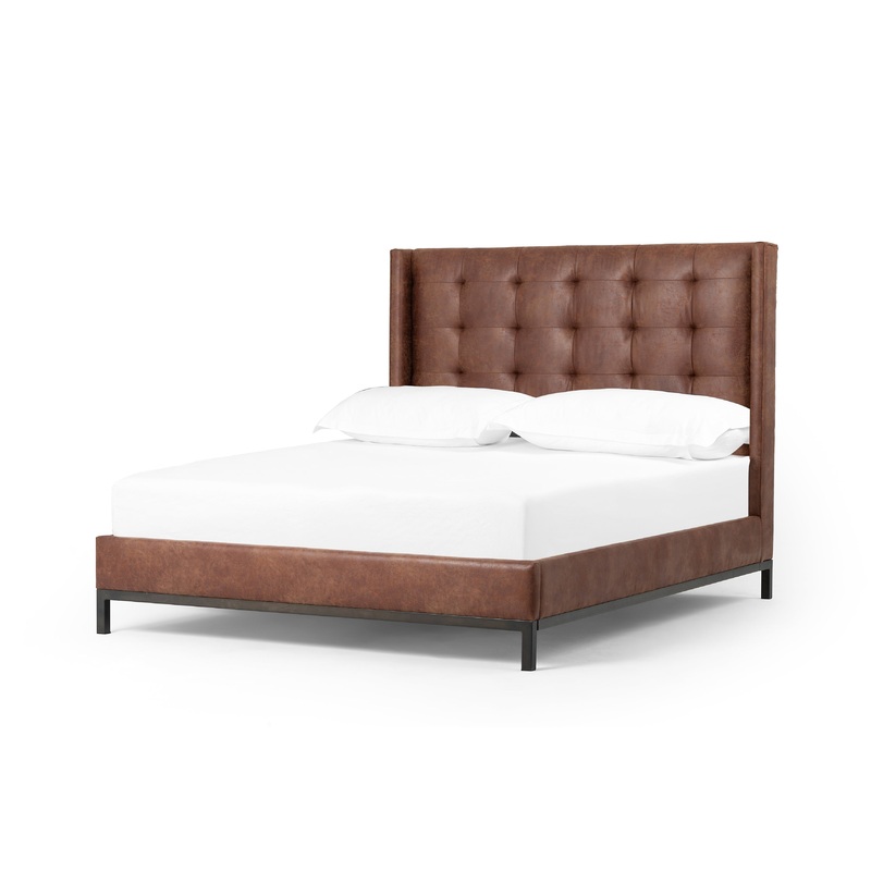 Newhall Bed 55″-Vintage Tobacco-Queen