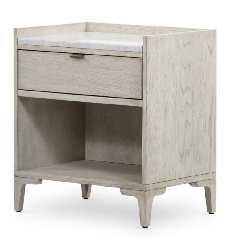 Viggo Nightstand-Vintage White Oak