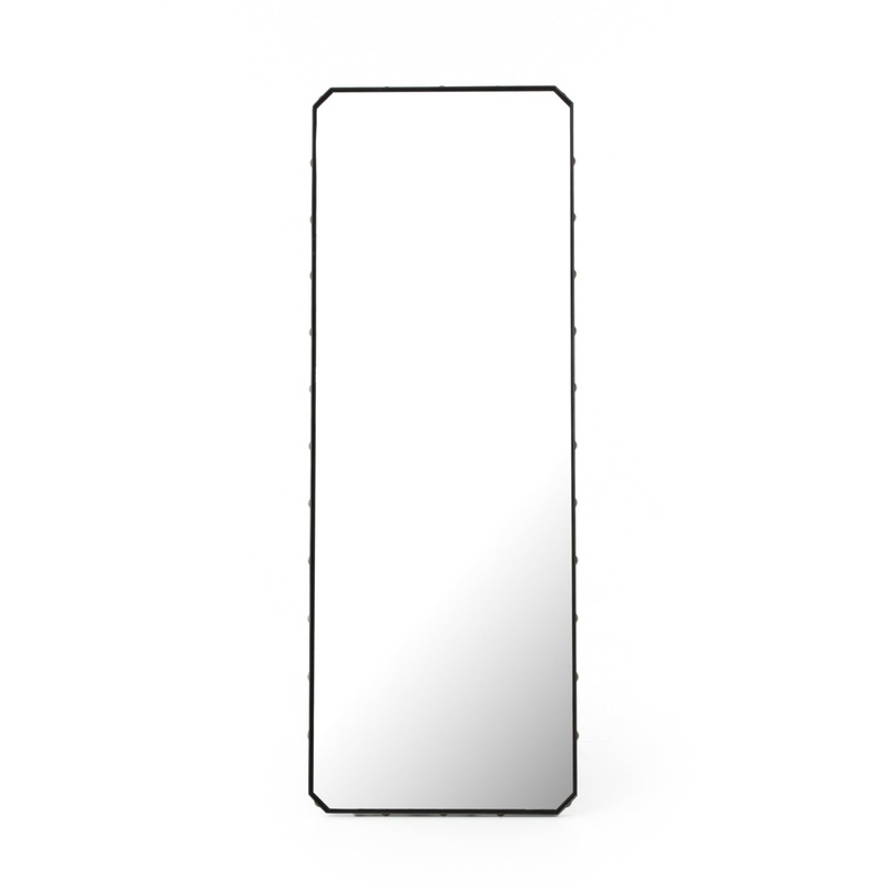Walsh Floor Mirror – Waxed Black