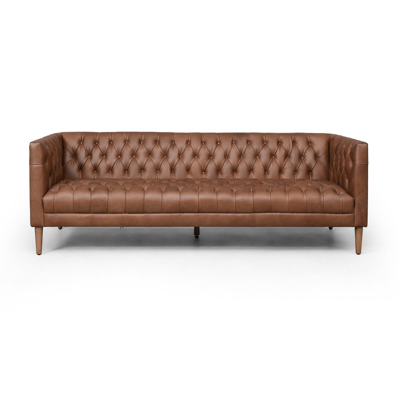 Williams Leather Sofa 90″- NW Chocolate