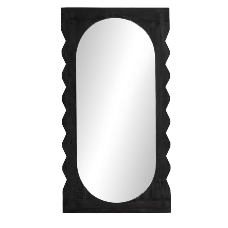 Aldrik Mirror – Black Reclaimed Pine