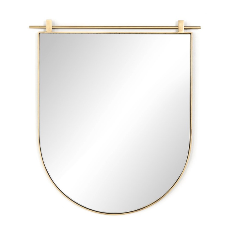 Chico Small Arch Mirror – Antique Brass