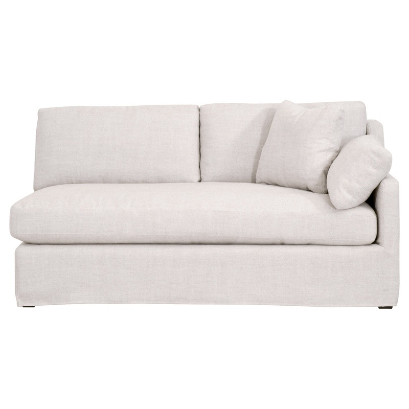 Lena Modular Slope Arm Slipcover 2-Seat Right Arm Sofa
