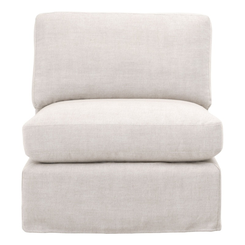 Lena Modular Slope Arm Slipcover Armless Chair