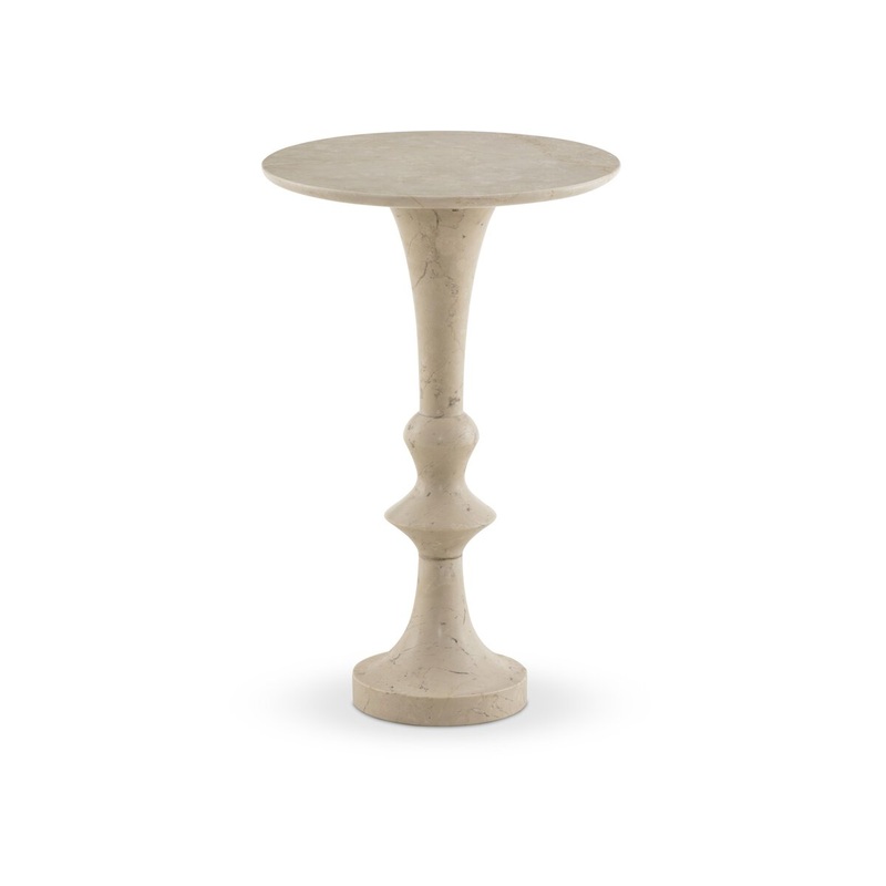 Polli End Table – Cream Marble