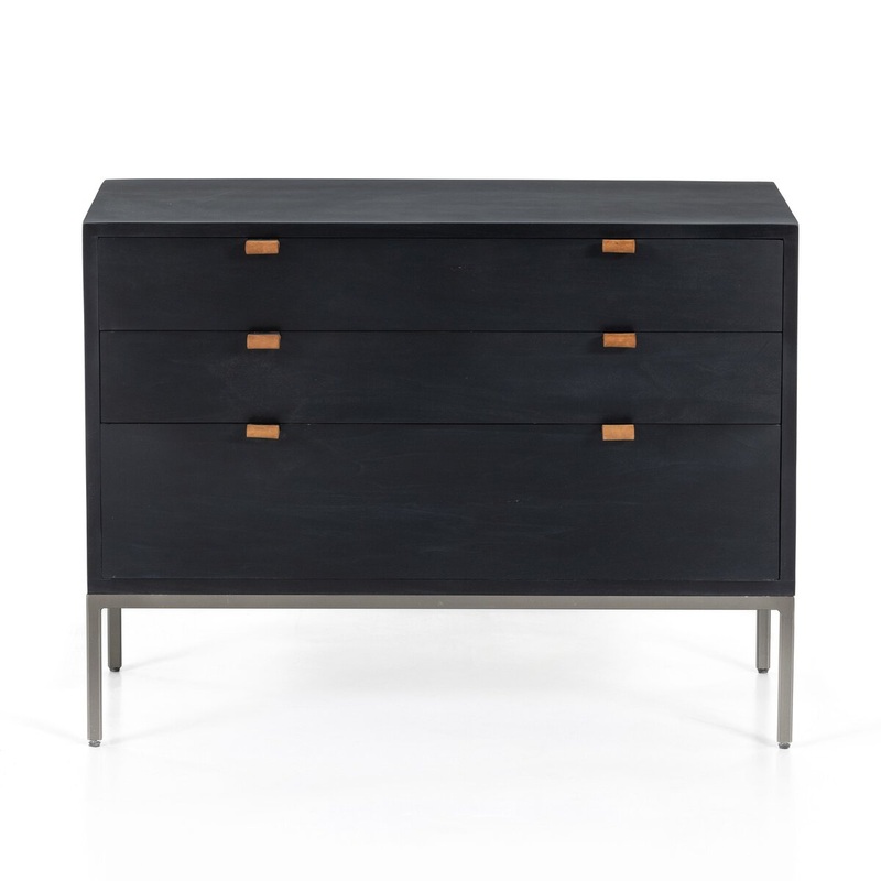 Trey Large Nightstand – Black Wash Poplar