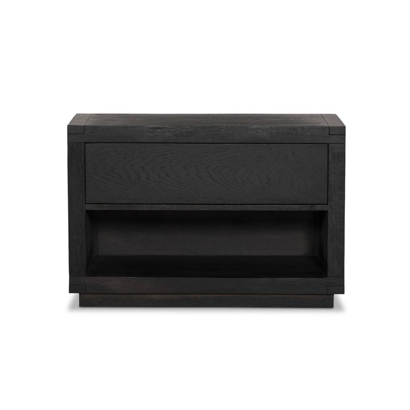 Warby Nightstand – Worn Black Veneer