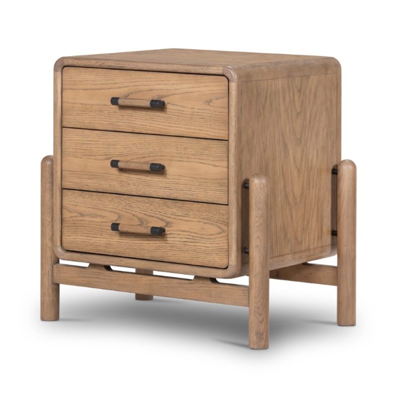 Caroline Nightstand – Smoke Oak
