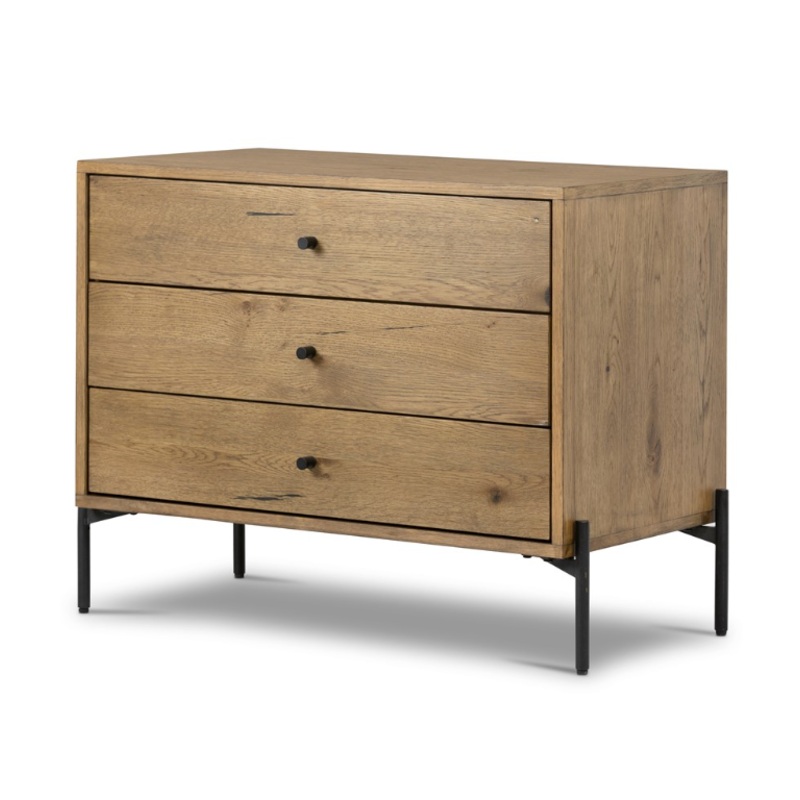 Eaton Nightstand – Large – Amber Oak Resin
