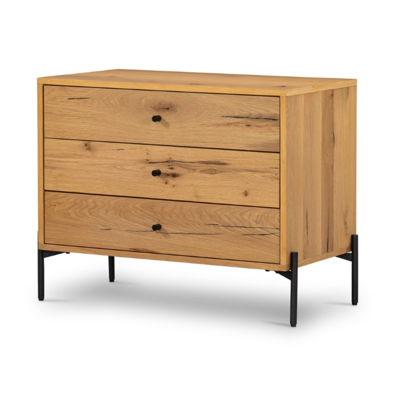 Eaton Nightstand – Large – Light Oak Resin