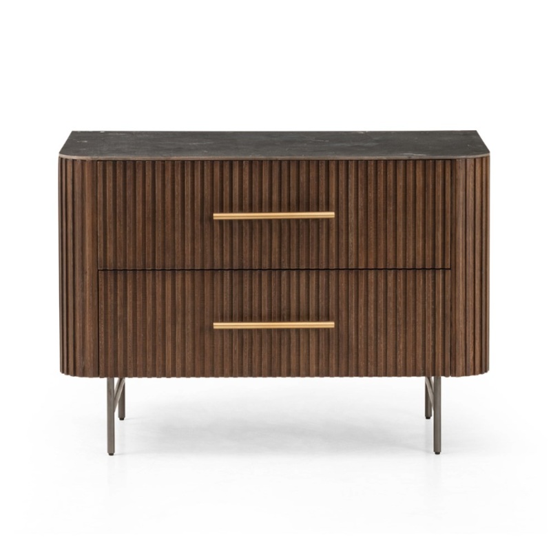Fletcher Large Nightstand – Terra Brown